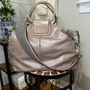 HOBO Sheila Medium Satchel with HOBO Beaded Guitar Strap